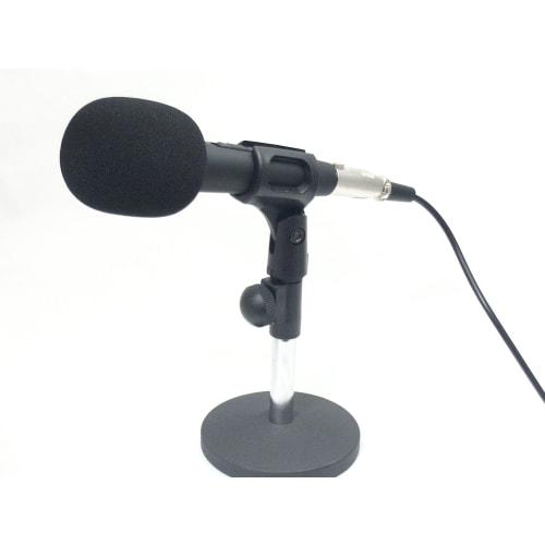 GONKISS Dynamisches Mikrofon Mikrofon-Schwamm, Mittel, Mikrofon-Windschutz, 2-teiliges Set, Schwarz