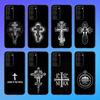 O-Orthodox Cross Icon Phone Case For Samsung A73,A72,A71,A70,A53,A52,A51 Black Soft Case