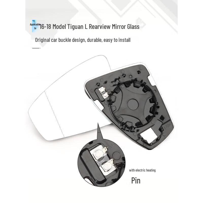 Volkswagen Tiguan L '16-'18 Außenspiegelgehäuse mit Abdeckung für Rückfahrkamera & Blinkerreflektor.