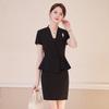 Women's High-End Professional Short-Sleeve Suit for Jewelry Store or Salon Receptionists