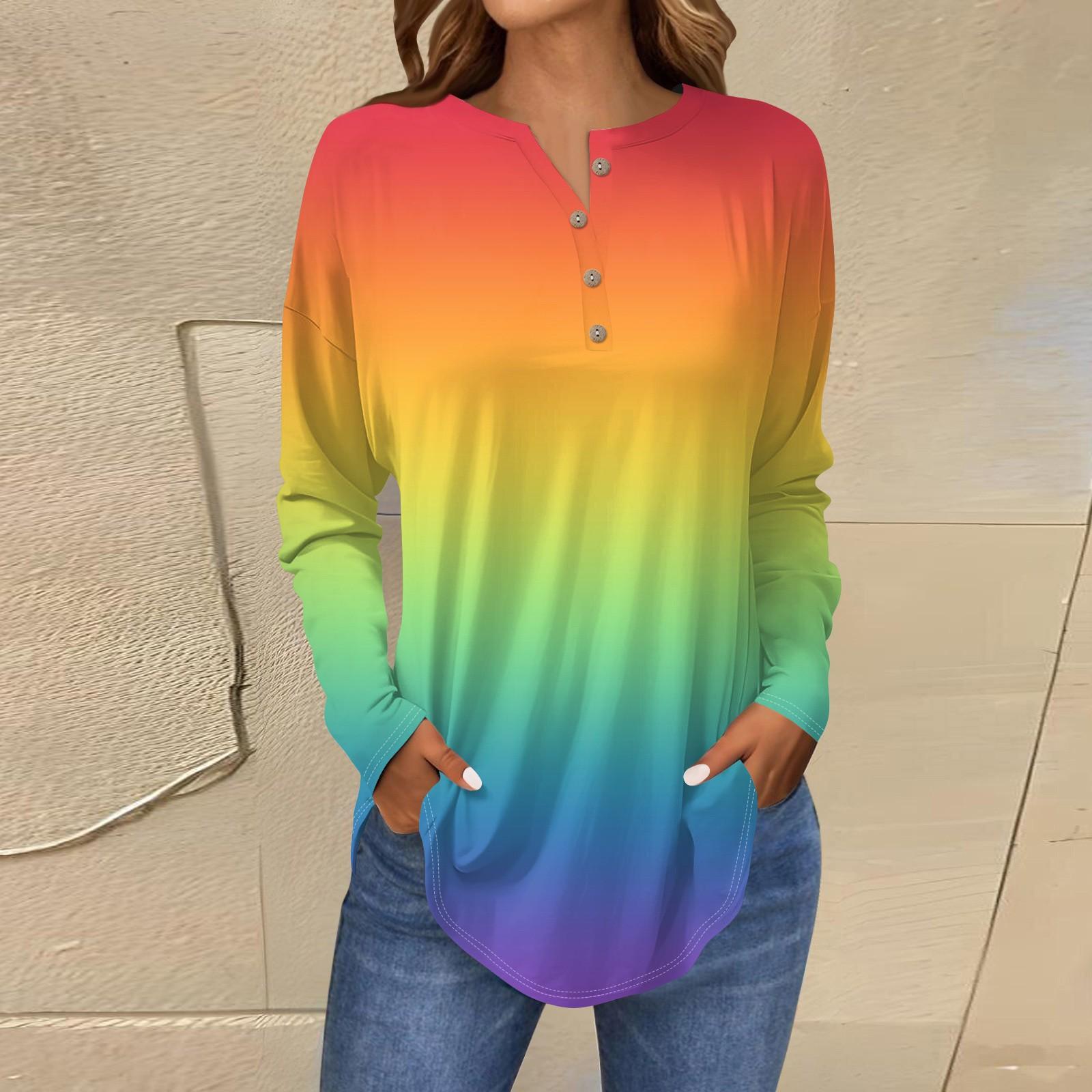 

Жіноча модна футболка з вільним коміром і принтом з довгими рукавами, пуловер XL жовтий