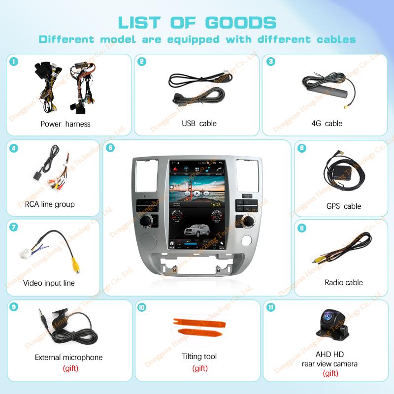 12.1" For Infiniti QX56 2007-2010 Car Multimedia Video Player GPS Navigation Radio Android12 8Core 8+128G CarPlay 4G 360Camera