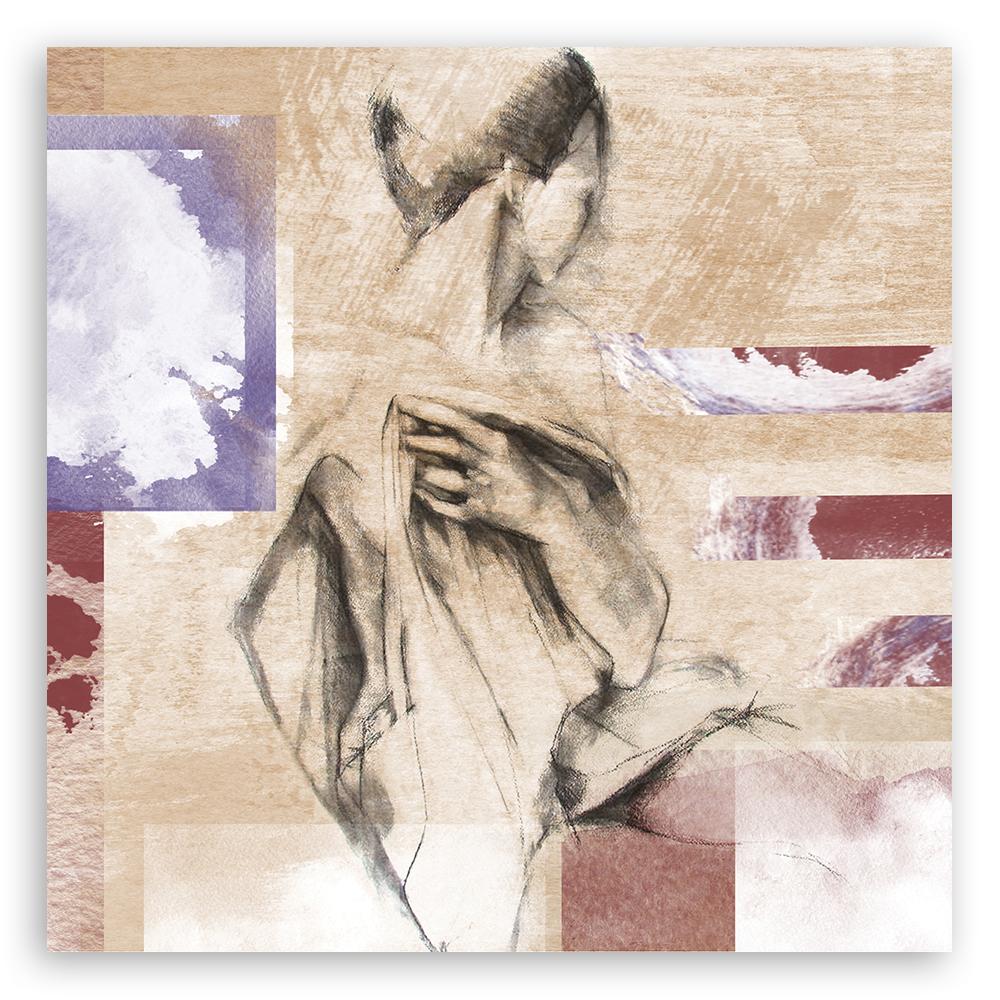 Obraz Abstraktní žena béžová