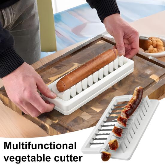 Sausage Cutter Vegetable Slicer for Eggs Bananas Strawberries Stainless Steel