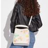Coach Town Leather Zipper Compartment Cowhide Shoulder Tote Crossbody Bag Medium Women bags White C8609-IMCAH