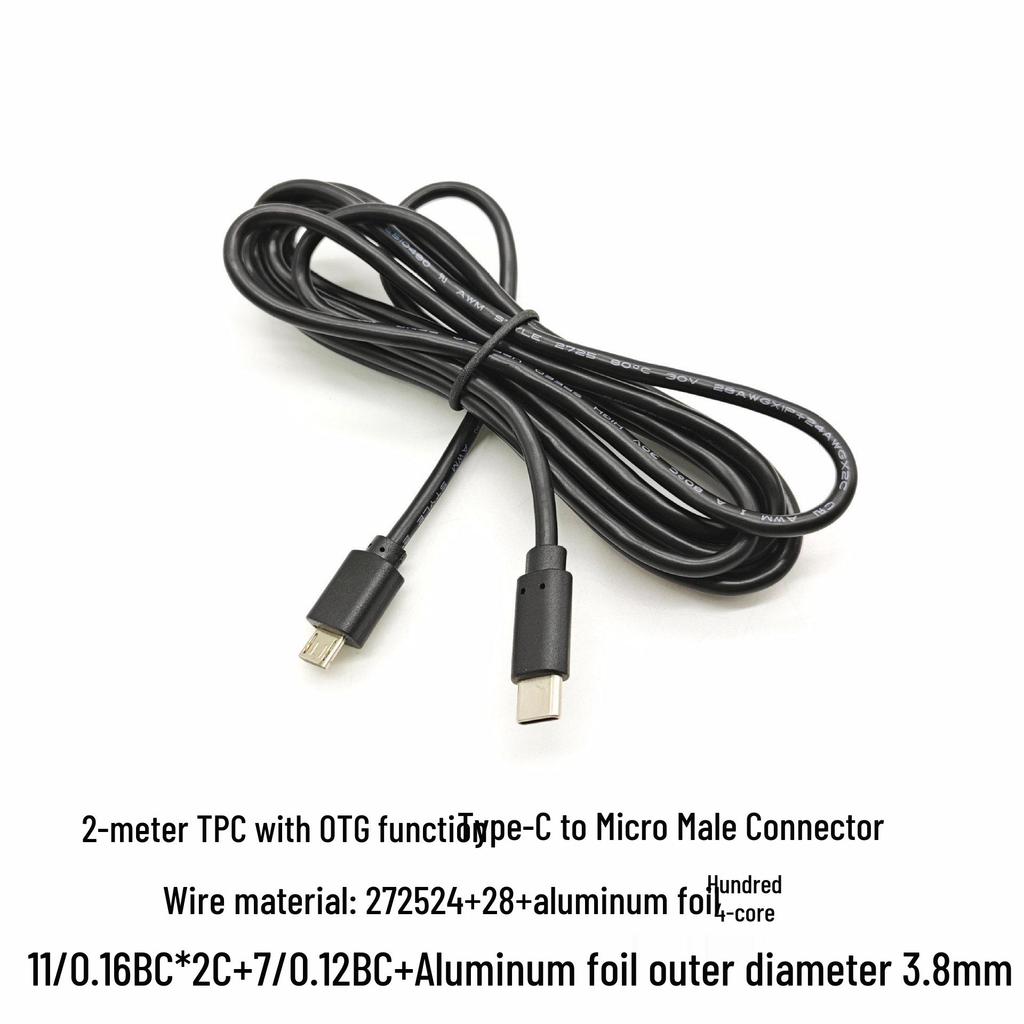Cobbleon USB-C to Micro USB OTG Fast Charging Cable for Android Phones and Earphones