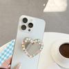 Heart Glitter Mirror Mobile Phone Airbag Bracket Wind Telescopic Paste Creative Ring Desktop Support Frame
