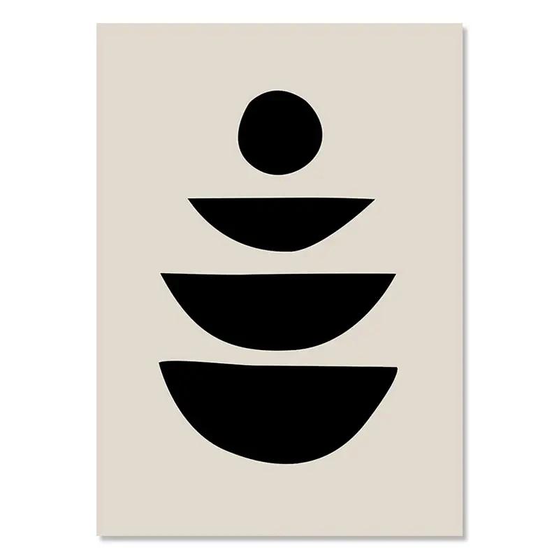 

Bohemia Line Poster, Geometric Leaf, Rainbow Decoration, Abstract Painting, Canvas Painting, Picture for Living Room Decor 21x30cm no frame