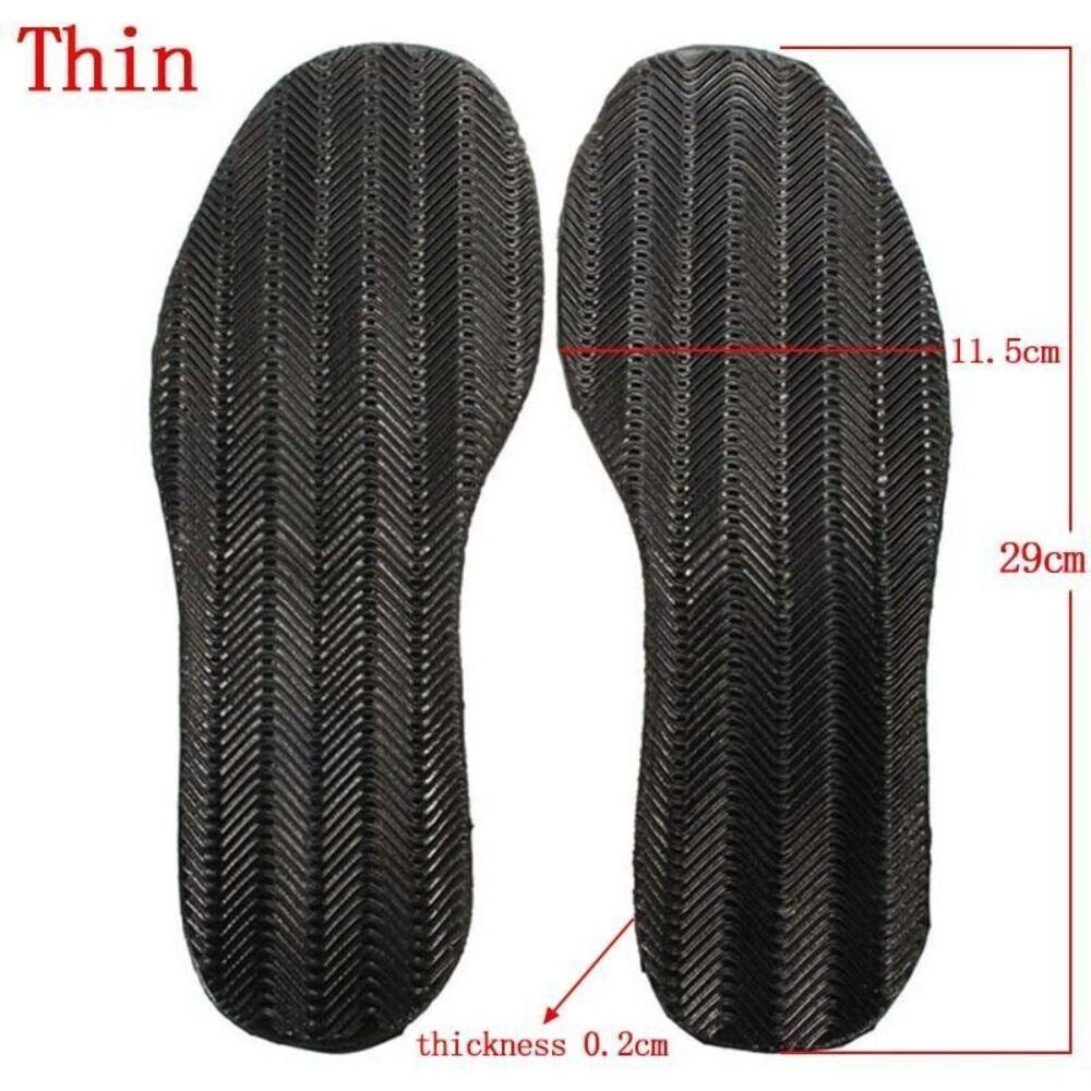 1 Pair Rubber Stick On Soles Heal Anti-Slip Wearable Grip Shoes Repair Grip NEW