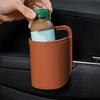 Leather Car Door Storage Box Waterproof Car Trash Can Convenient Car Cup Holder  Sundries