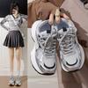 2025 New Ins Versatile Ultra-light Dad Shoes Women's Spring and Summer Little White Shoes Thick Soles Enhance the Value of Running Sports