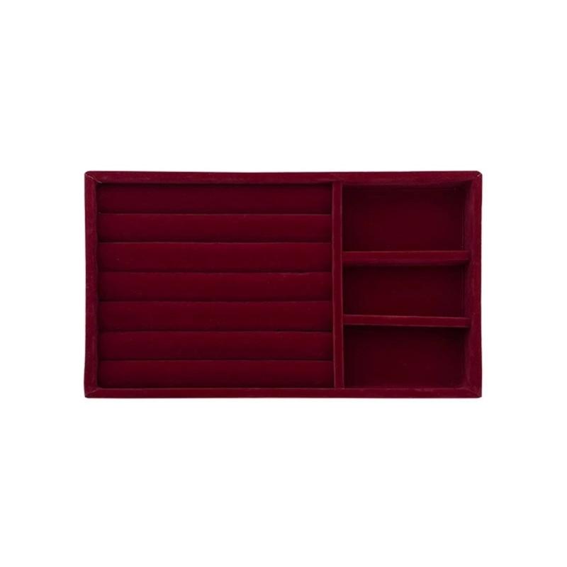Practical Jewelry Tray Rings Organizers with Multiple Slots for Display and Storage in Drawer or Dresseer Daily Use