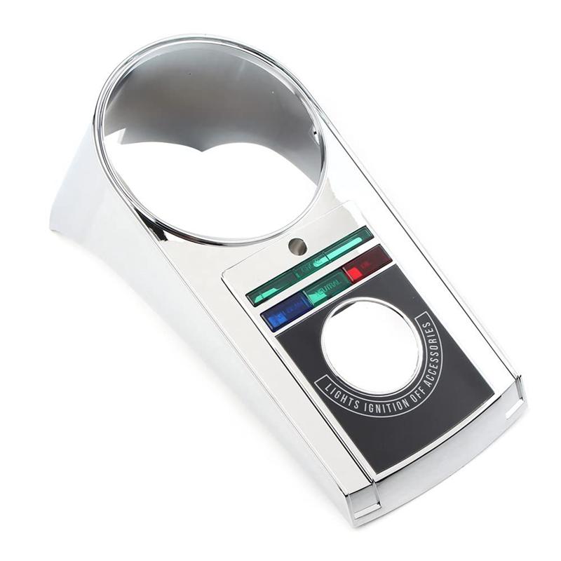For  Heritage Softail Springer Electra Glide Fat Boy FLSTF Motorcycle Chrome Speedometer Dash Cover Panel
