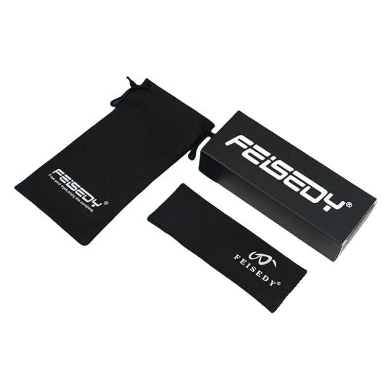 Feisedy Round Sunglasses for Men and UV B1213 Women, Protection, Driving, Travel, Fashion, Unisex,