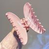 2023 New Women Sweet Resin Large Barrettes Crab Hair Clip Fashion Jelly Hair Claw Shark Clip For Girls Hair Accessories Headwear