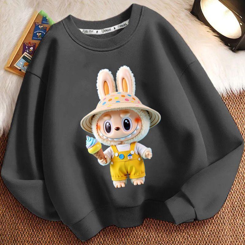 Children's Fashion Sweatshirts for Spring and Autumn, Casual Long-sleeved Sweatshirts for Boys and Girls