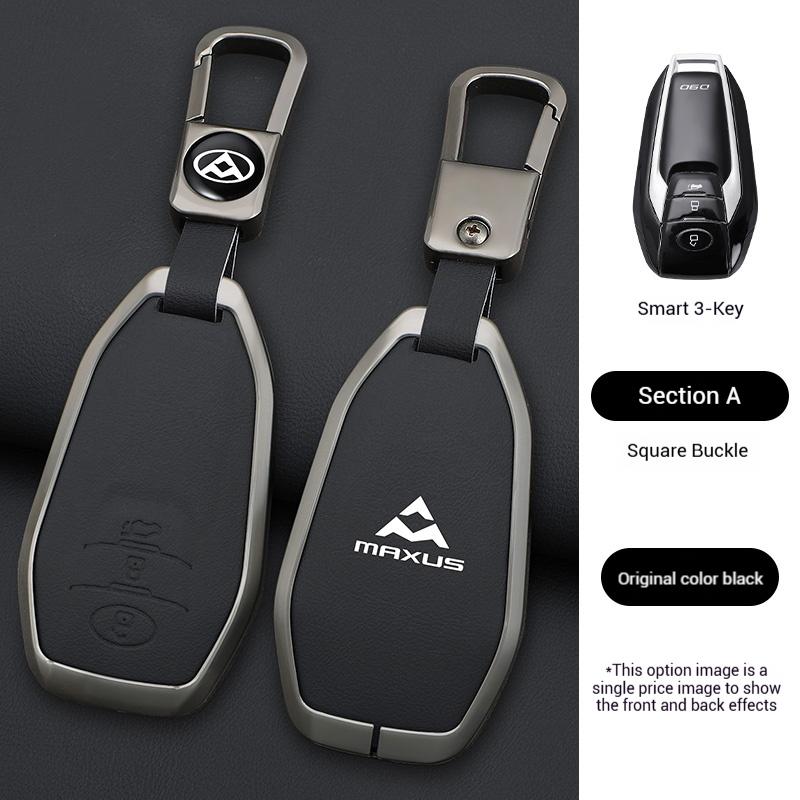 Zinc Alloy Leather Car Remote Key Case Cover For MAXUS LDV T60 G10 G20 V80 V90 T70 D90 2017 G50 D60 Holder Keychain Accessories
