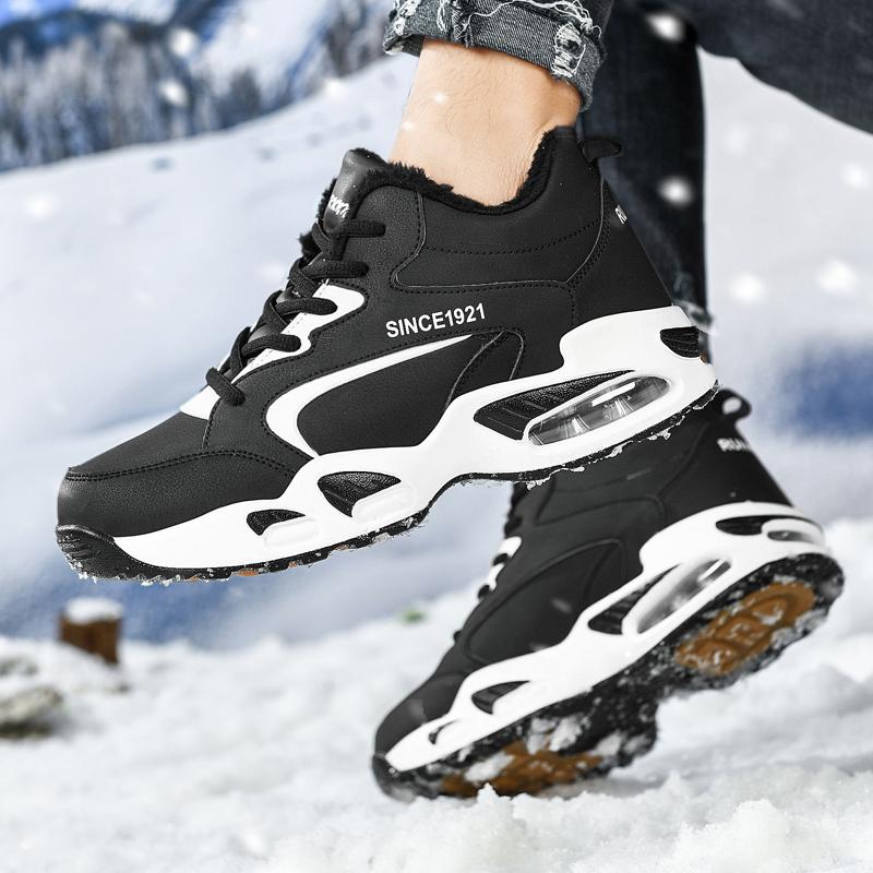 Männer stiefel 2024 Neue Winter Hausschuhe Warme Männer Schuhe Wasserdicht Rutschfeste Plüsch Turnschuhe Männlichen tenis schuhe Stiefel Männer turnschuhe Winter