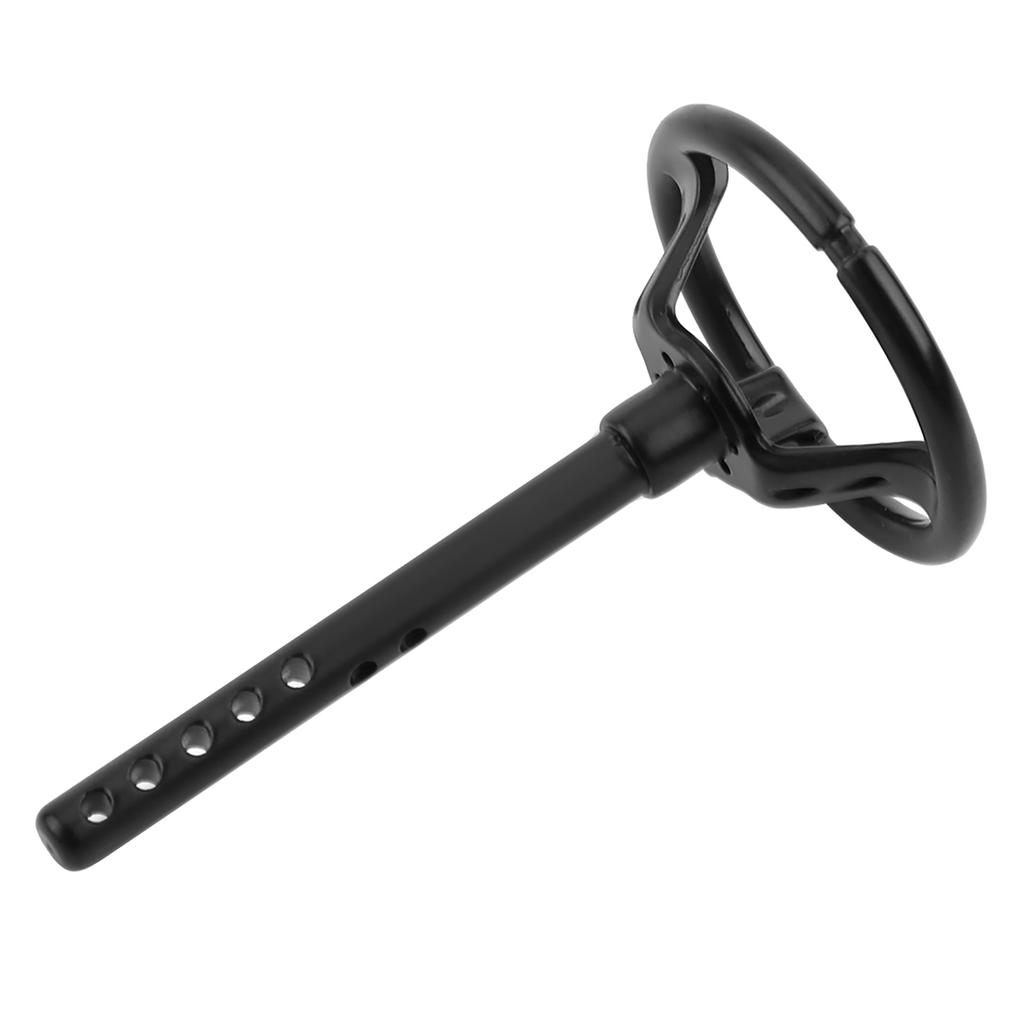 Uniwersalna czarna plastikowa kierownica do samochodu RC typu crawler w skali 1:10