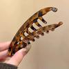 Tortoiseshell Banana Hair Clip Fish Shaped Hairpin For Women Hair Accessories Hairgrips Twist Clamp Ponytail Barrettes Headwear