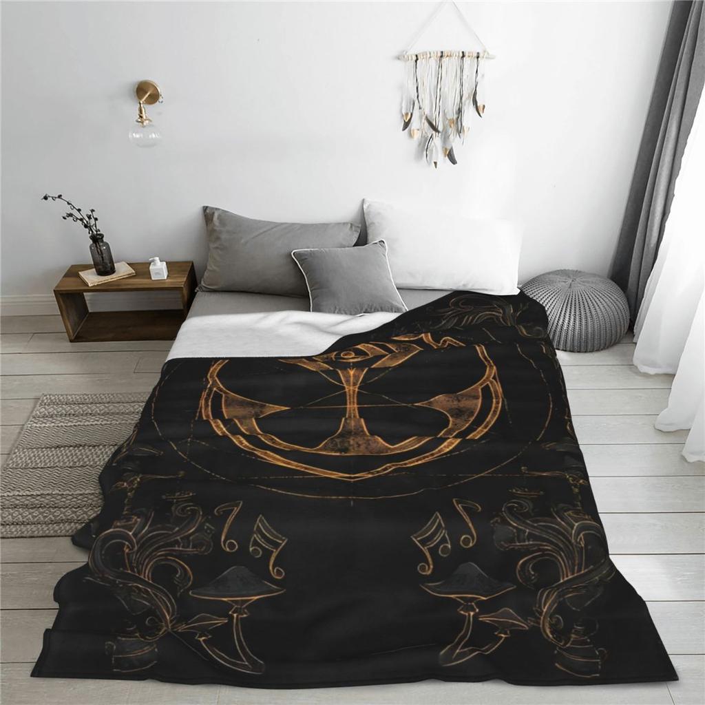 Tomorrowlands Music Festival Symbol Blanket Electric Dance DJ Fuzzy Funny Warm Throw Blankets for Coverlet Spring Autumn Outdoor