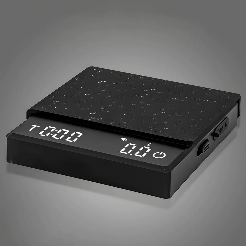 Kitchen Coffee Scale with Timer Rechargeable Digital Scale 0.1g High Precision 3 Modes Drip Espresso Scale Barista Gift