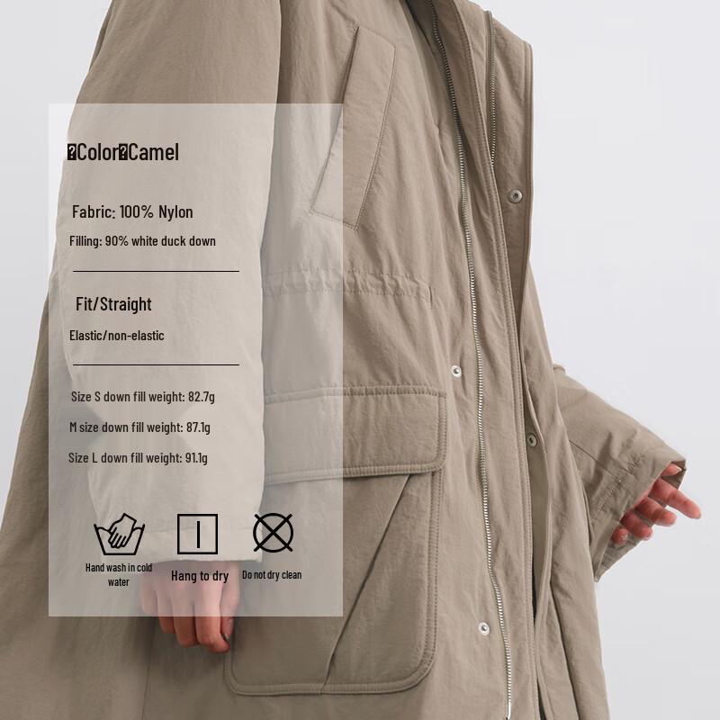 GEACĂ DE PUF PENTRU FEMEI URBAN TRAVELER DE LUNGIME MEDIE CU GULER ÎNALT VERDE