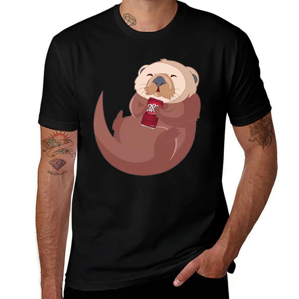 Otter Dr Pepper Tshirt Durable Work Wear Tshirt