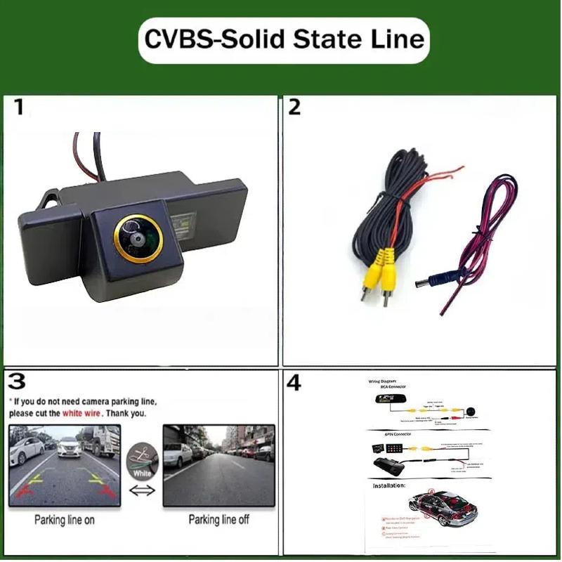 

Reverse Camera For Citroen C4 C5 DS5 / CCD Night Vision RCA rear view Camera license plate camera / Back up Camera CVBS Solid state rul