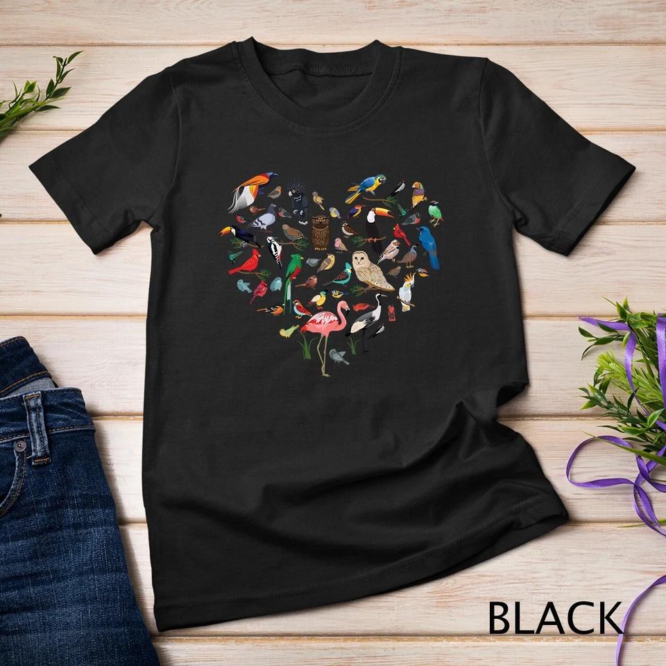 Bird Heart - Birding Bird Watching Birder Bird Watcher Unisex T-shirt 3 L