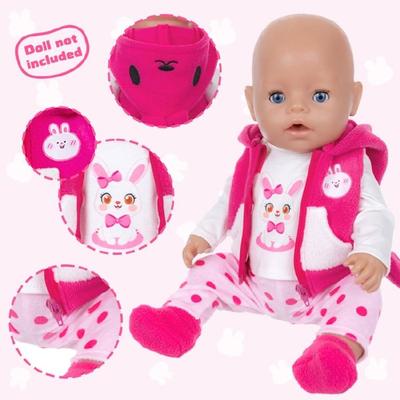 18Inch Doll Fashion Outfit with Quality Tailoring Doll Clothing Set Encourages Creative Costume Styling for Toddler Fun