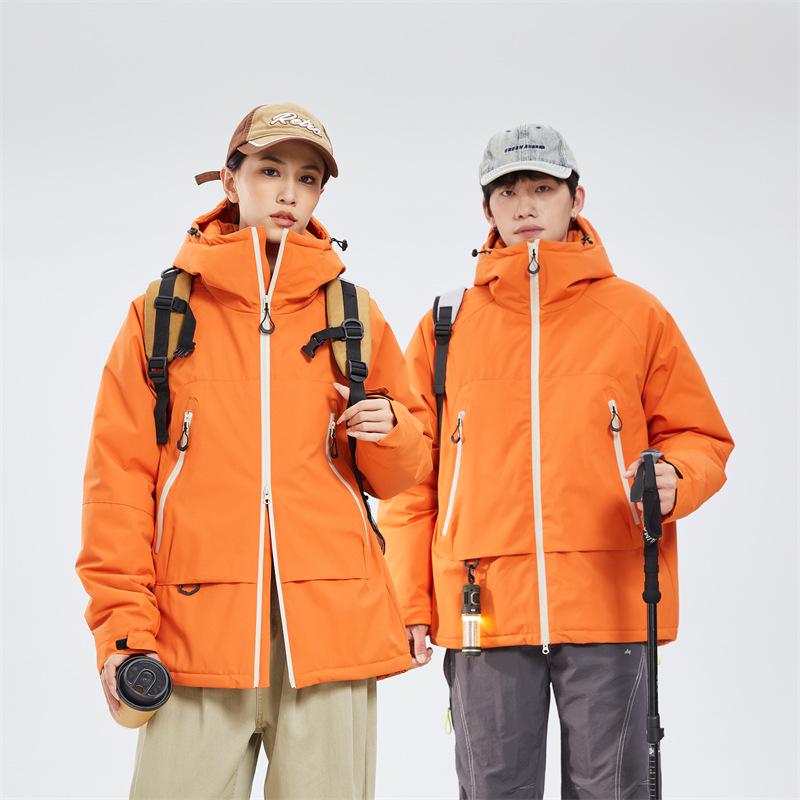 Shan Kebo Couple's Windproof Waterproof Outdoor Jacket - Men's and Women's Spring/Autumn Hiking Coat