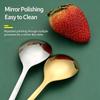 Stainless Steel Christmas Spoon Set Elk Pendant Exquisite Craft Tea Spoon Creative Tableware Party Ornament Style Dessert Spoon