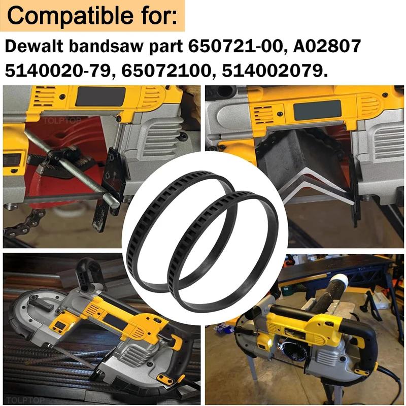 650721-00 Ersatz-Gummireifen für Bandsägen, passend für Dewalt-Bandsägenreifen und Milwaukee-Bandsägen-Riemenscheibenreifen