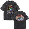 T-shirt Chris Brown Breezy Breezy Bowl XX Tour T-shirt Lavate Vintage Moda Uomo Hip Hop Manica Corta Streetwear