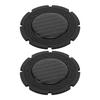 1Pair Carbon Fiber Coaster for Car Cup Holder Universal Non-Slip Design Embedded Round Shape Drink Mat Auto Interior Decoration