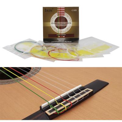 IRIN C105 Renkli Gökkuşağı Akustik Klasik Gitar Telleri Naylon Çekirdek