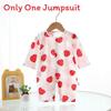 Cotton Baby Sleepwear With Long Sleeves And No Bone Technique For Infants