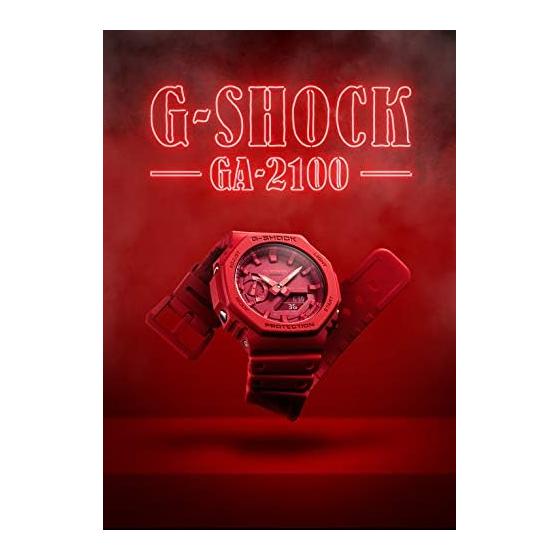 [Casio] G-Shock Watch [Domestic Genuine Product] Carbon Core Guard GA-2100-4AJF Men's Red