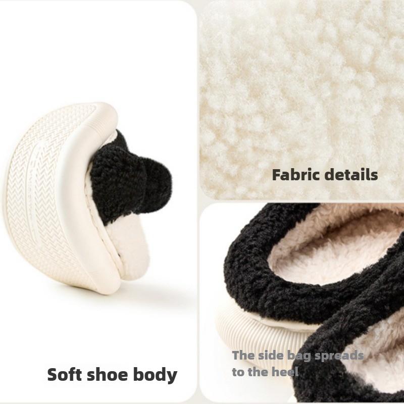 Children's Cotton Slippers Autumn and Winter Girls' Wool Slippers Boys Baby Non-slip Medium and Older Children's Shoes