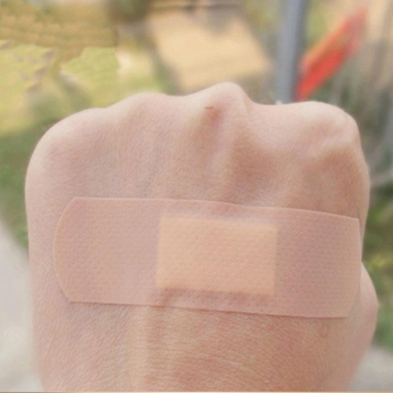 Plåster Vattentät Andningsbar kudde Självhäftande gipssår Hemostas klistermärke Band Första hjälpen Bandage Medicinsk gasväv