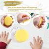 Aug. 10Pcs Round Synthetic Artist Paint Sponge Craft Sponges For Painting Pottery Watercolor Art Sponges Yellow 2.75Inch