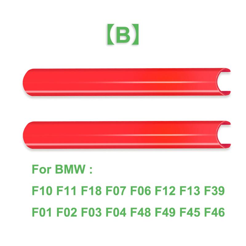 2 Peças Faixas de Acabamento da Grelha Dianteira Capa Adesivos de Moldura Para BMW F10 E60 F30 F32 F20 F22 F06 F02 F25 F26 G20 Série 1 2 3 4 5 6 7