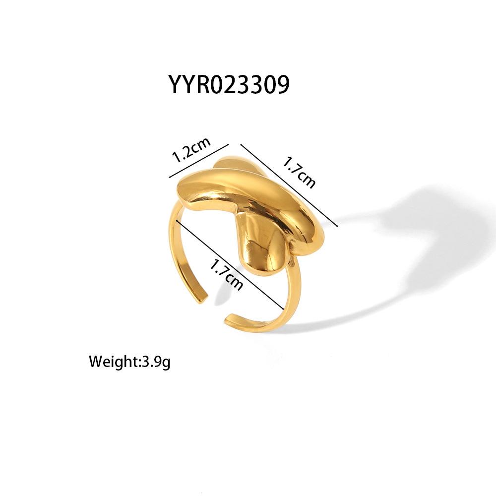 2025 Summer Ocean Rings For Women Gold Color Stainless Steel Shell Starfish Charm Figure Accessory