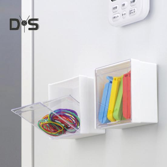 Duża pojemność Magnetyczne pudełko do przechowywania z przezroczystą pokrywą Pyłoszczelne Łatwe w montażu Magnetyczne pudełko do przechowywania w lodówce