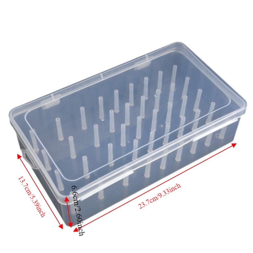 42 Spool Sewing Thread Box Large Capacity Thread Organizer Spool Organizing Case Multi-functional Clear Needle Thread Holder