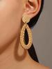 Summer Flower Earrings For Women Dopamine Vacation Style Exaggerated Starfish Earrings Hand Woven Lafite Grass Earrings For Women