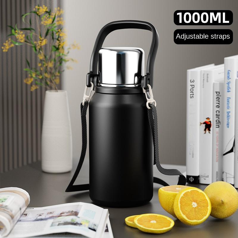 New Large-capacity Stainless Steel Insulated Water Cup Outdoor Sports Food-grade Insulated Kettle