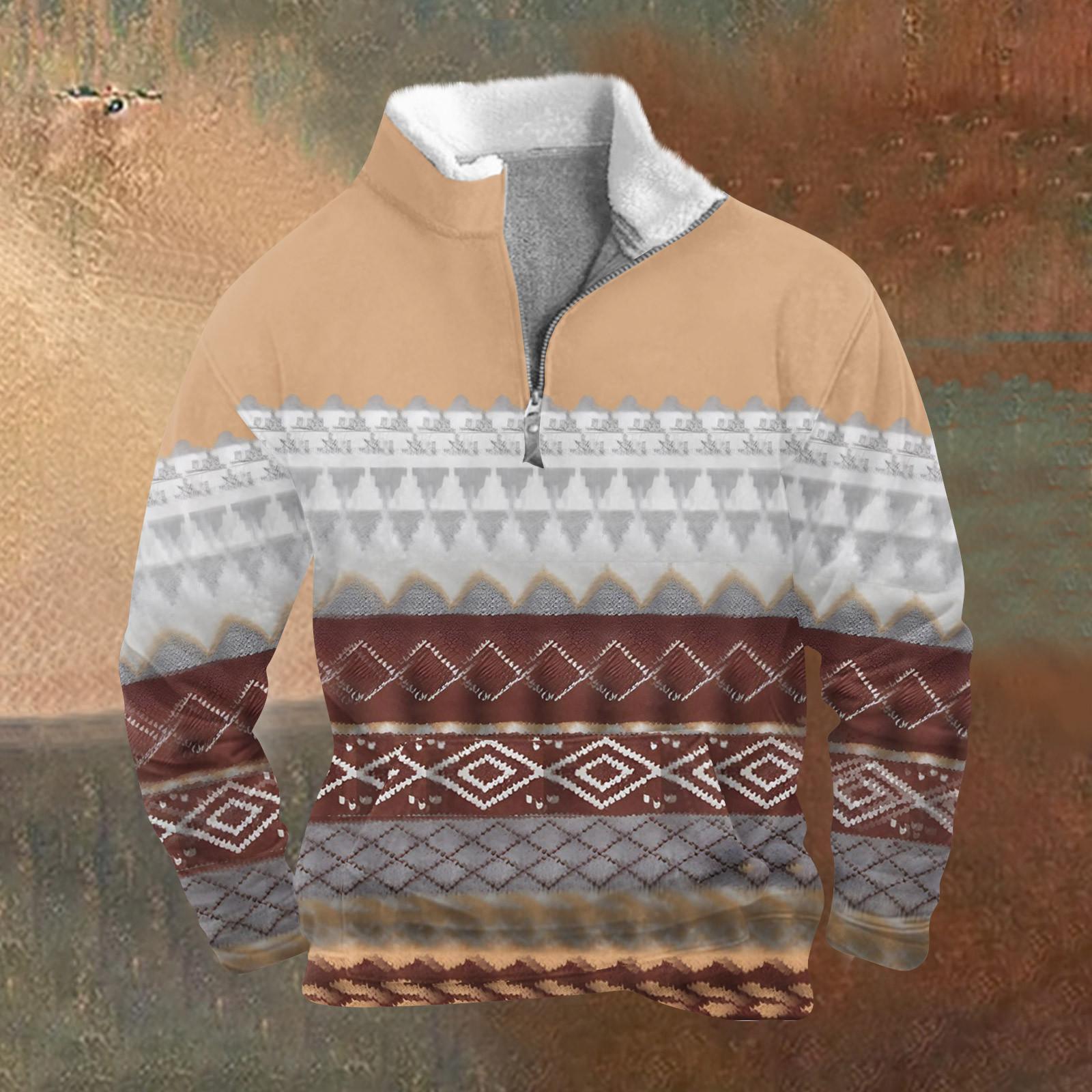 Весенняя и мужская толстовка с воротником-стойкой это повседневные свитера для активного отдыха топы M хаки 2309₽