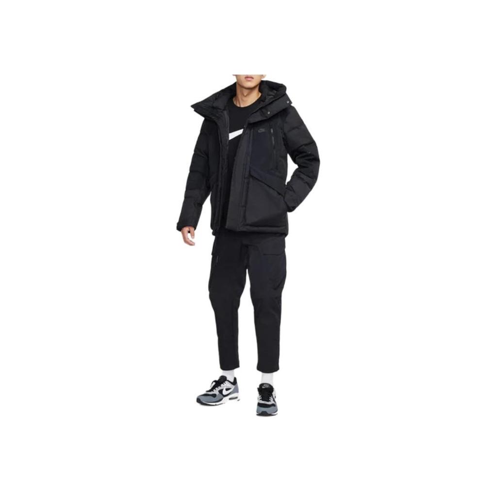Nike Storm-Fit City Series Logo Hooded Long-Sleeve Down Jacket Men Outerwear Black DD6981-010